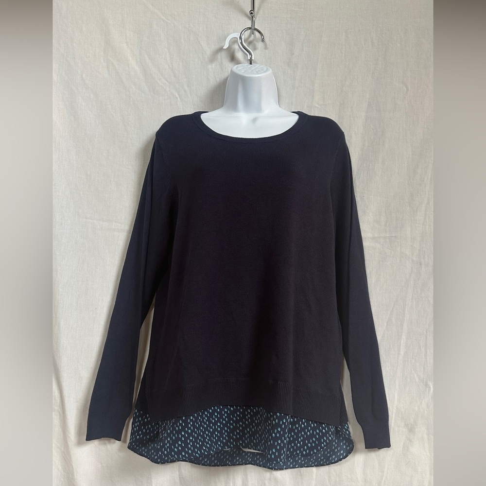 Croft & Barrow Navy Blue sweater Size XL